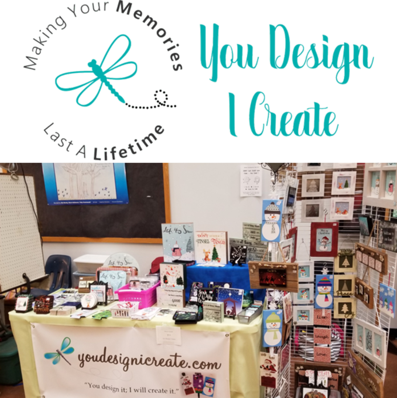 Ad & Shop Decoration Contest You Design I Create Craft Show Table and Sign made with sublimation printing