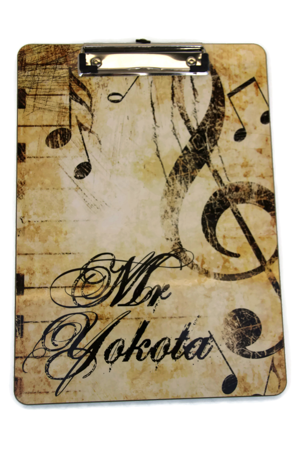 Music Clipboard made with sublimation printing