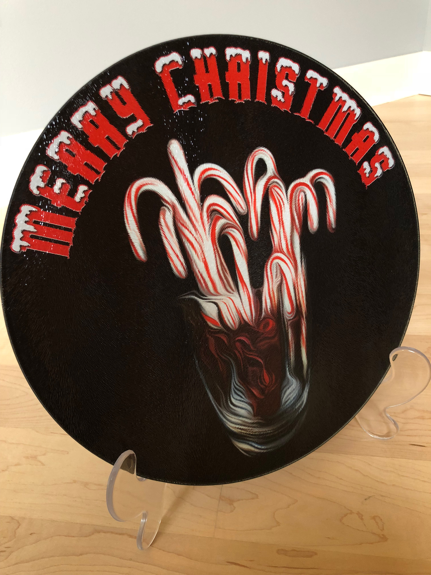 Holiday Cutting Board made with sublimation printing