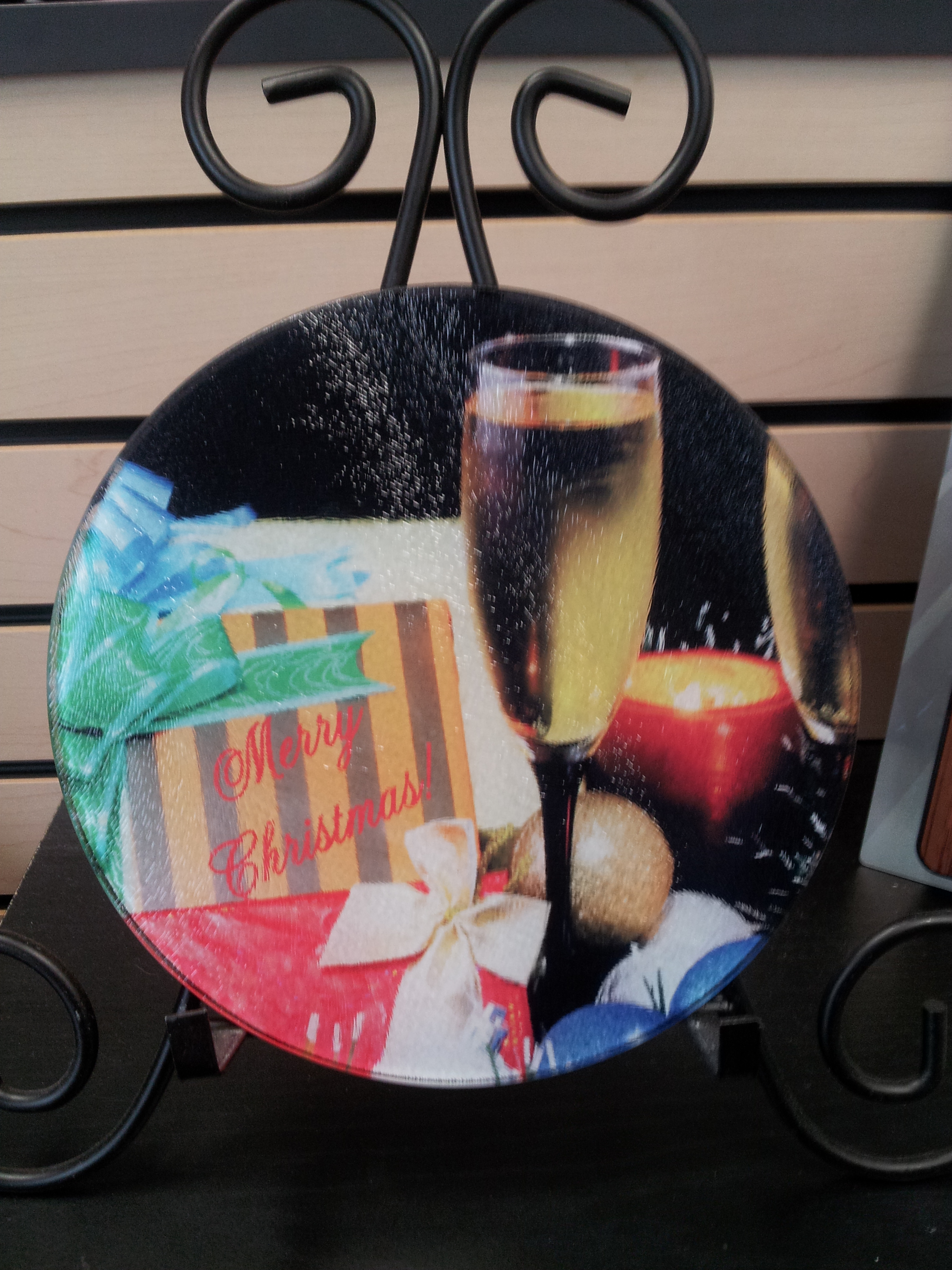 Holiday cutting board made with sublimation printing
