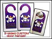 10-yr-old's Door Hanger made with sublimation printing