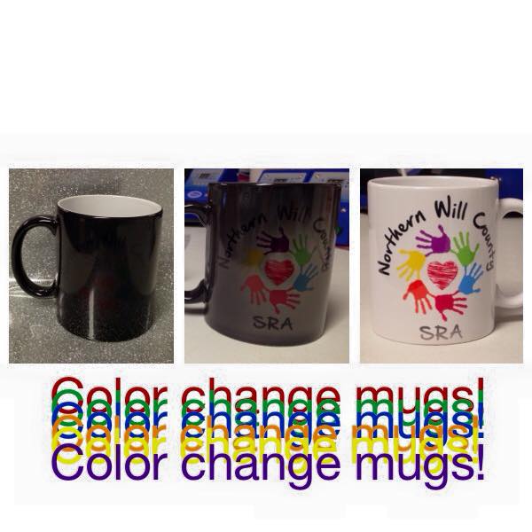 Color Change Mug made with sublimation printing