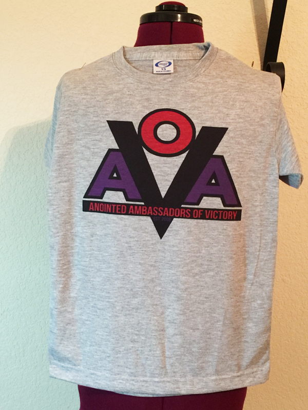 AAOV T shirt made with sublimation printing