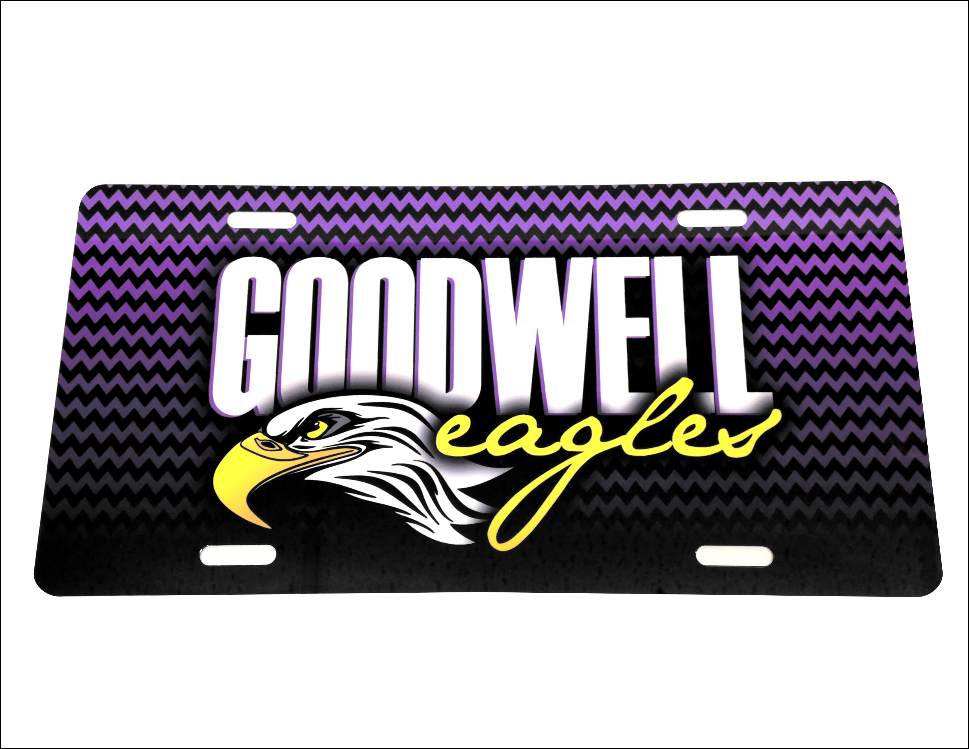 Eagle License Plate made with sublimation printing