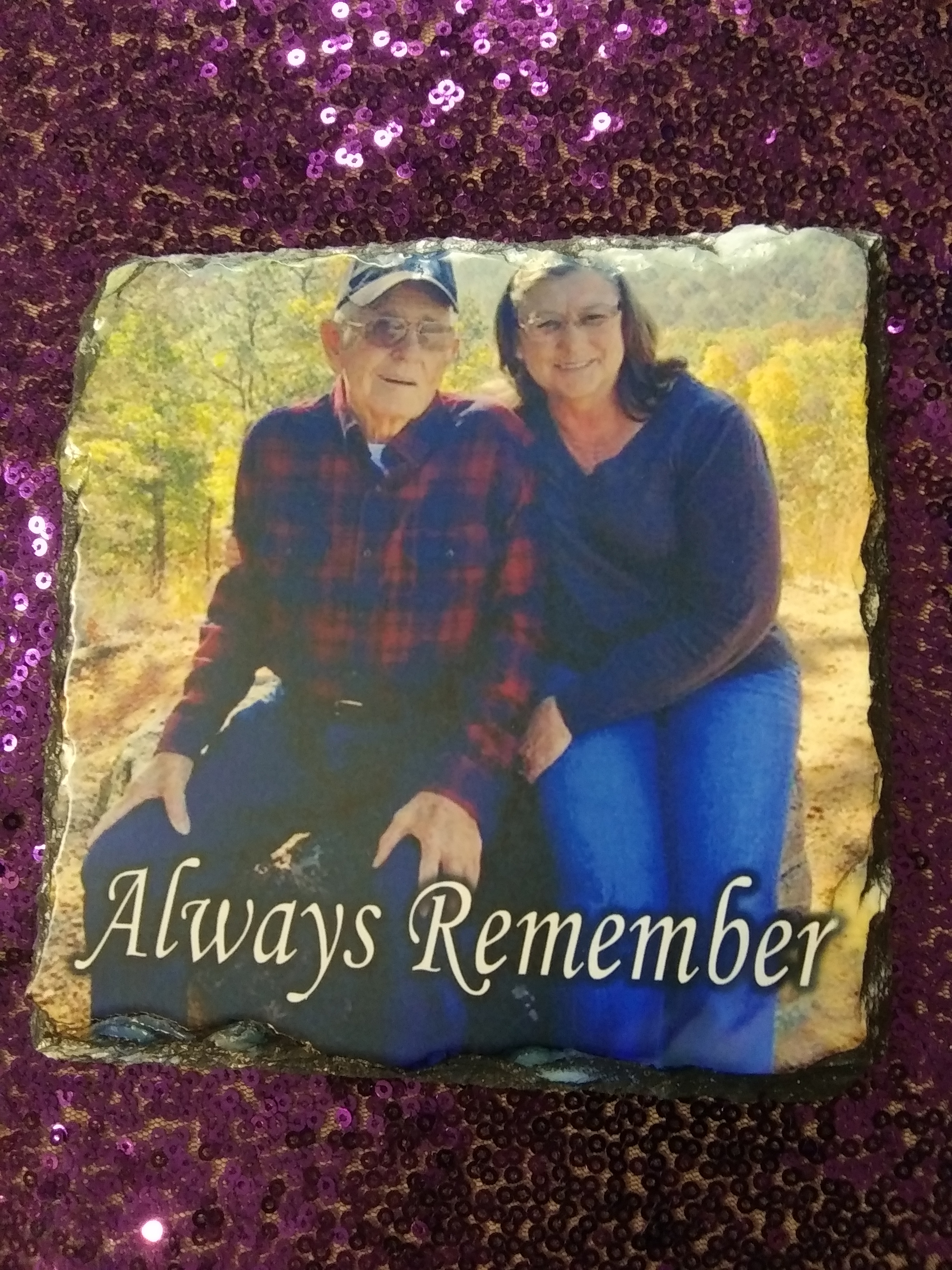 Always Remember made with sublimation printing