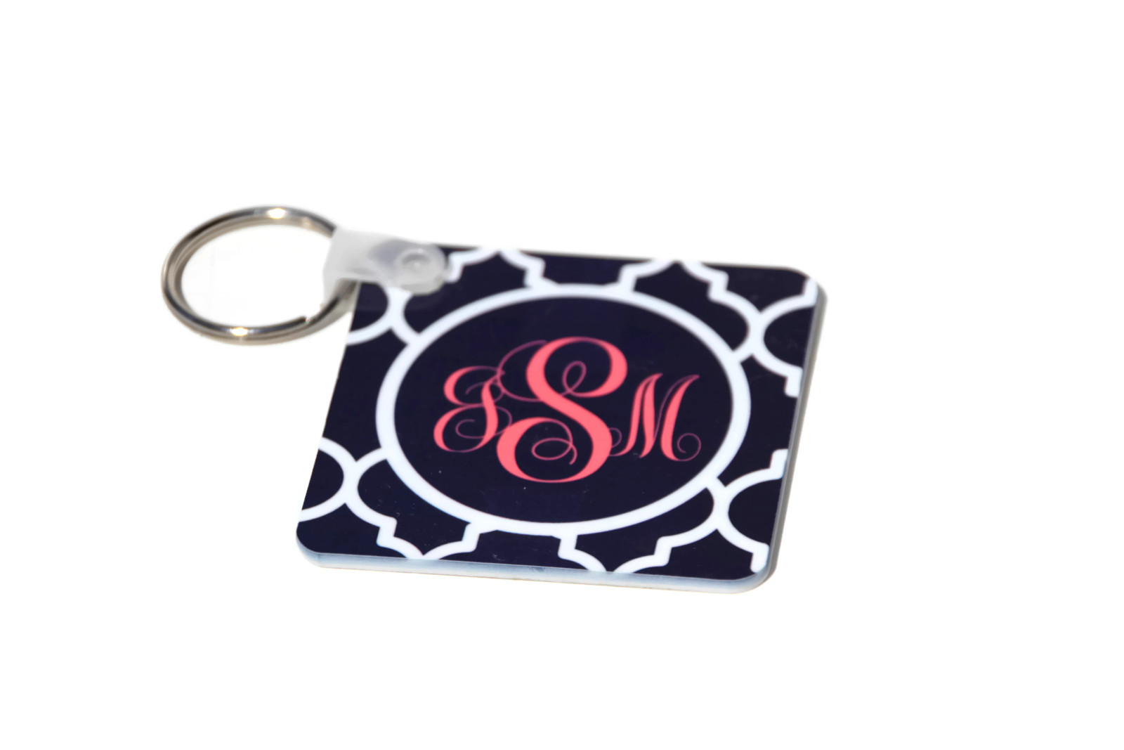 Monogrammed Key Chain made with sublimation printing