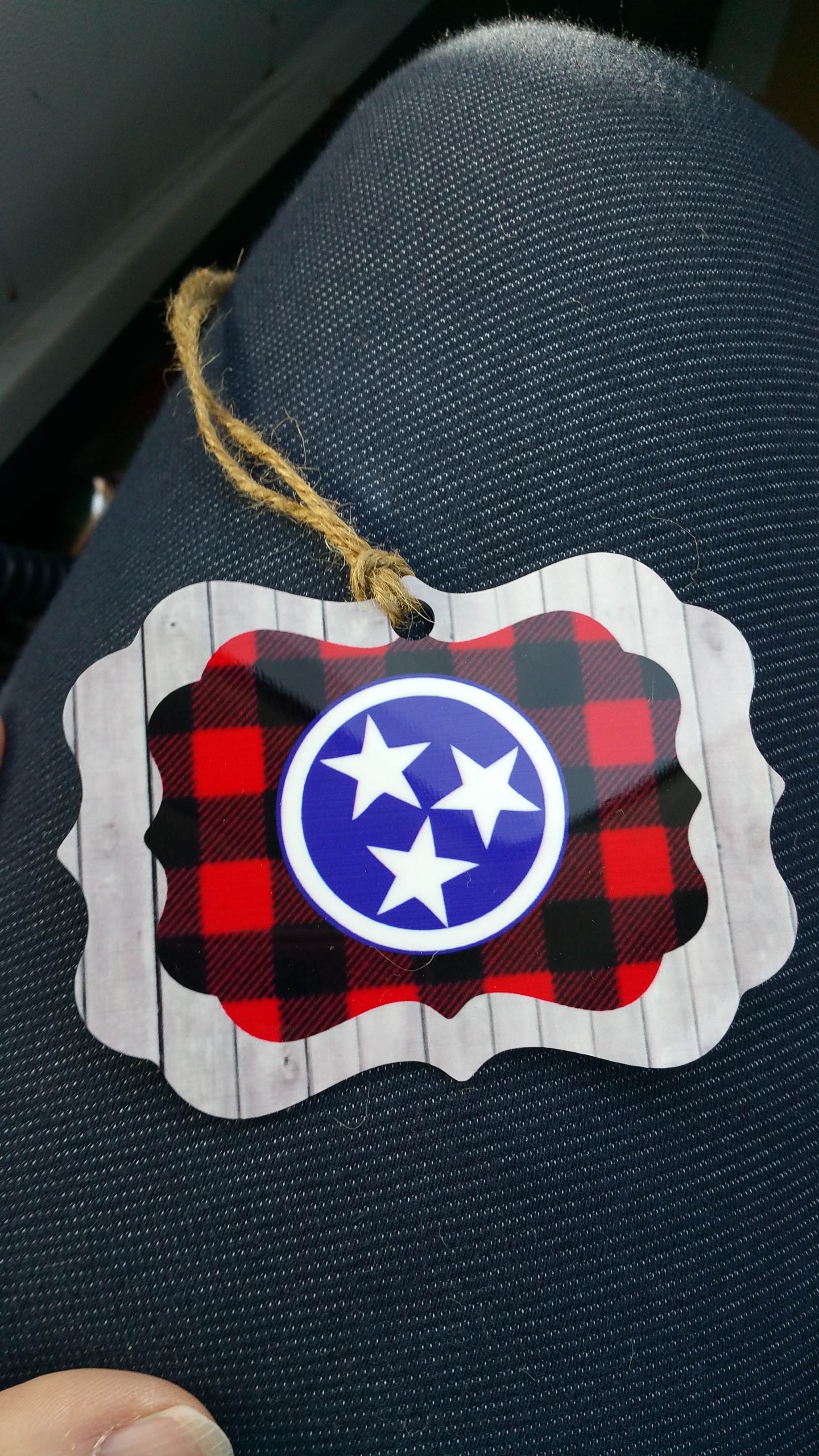 Tri Star ornament made with sublimation printing