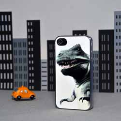 iPhone 4 Case - Grrr... Dinosaur made with sublimation printing