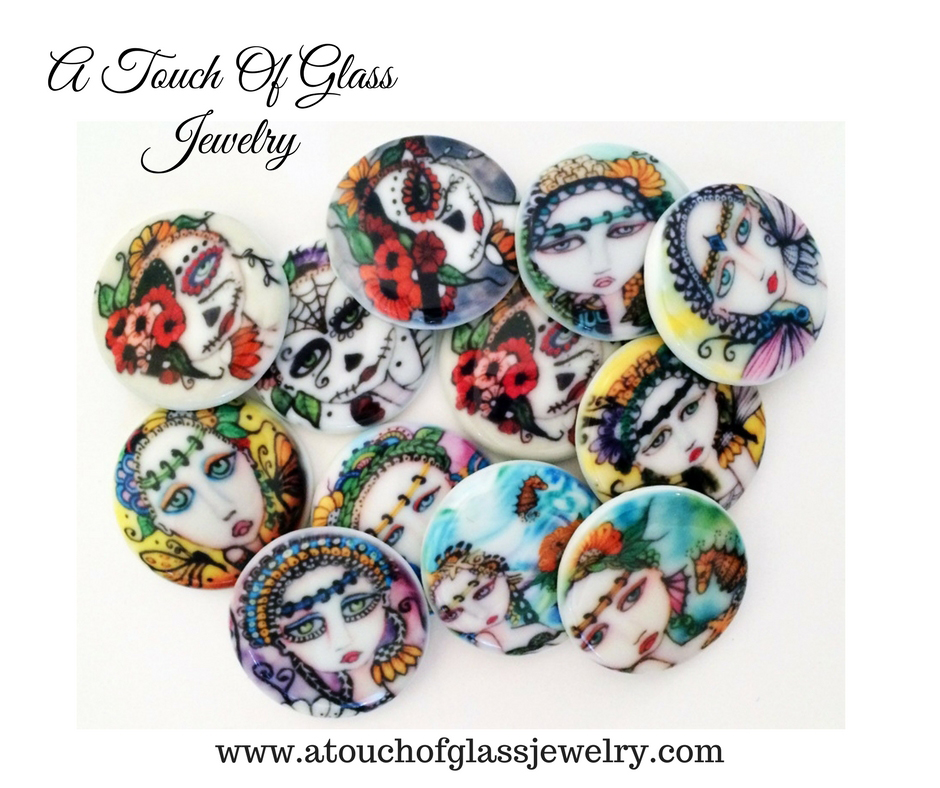 A Touch Of Glass Jewelry made with sublimation printing