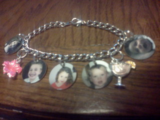 mothers day charm braclet made with sublimation printing
