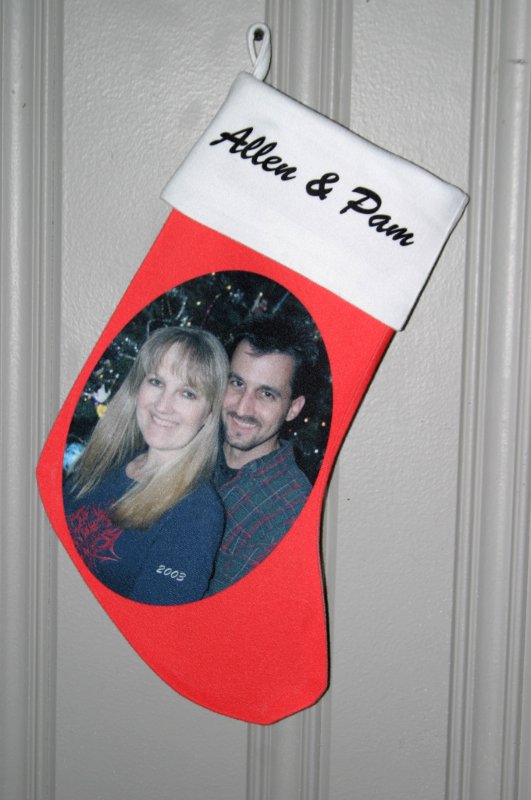 Photo Stocking made with sublimation printing