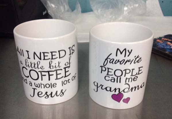 Statement Coffee Mugs made with sublimation printing