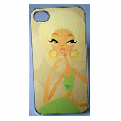 Retro Golden Goddess iPhone Cover made with sublimation printing