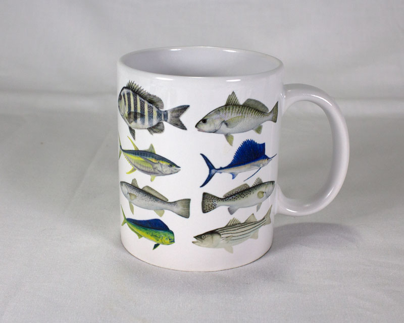 Saltwater Gamefish Mug made with sublimation printing