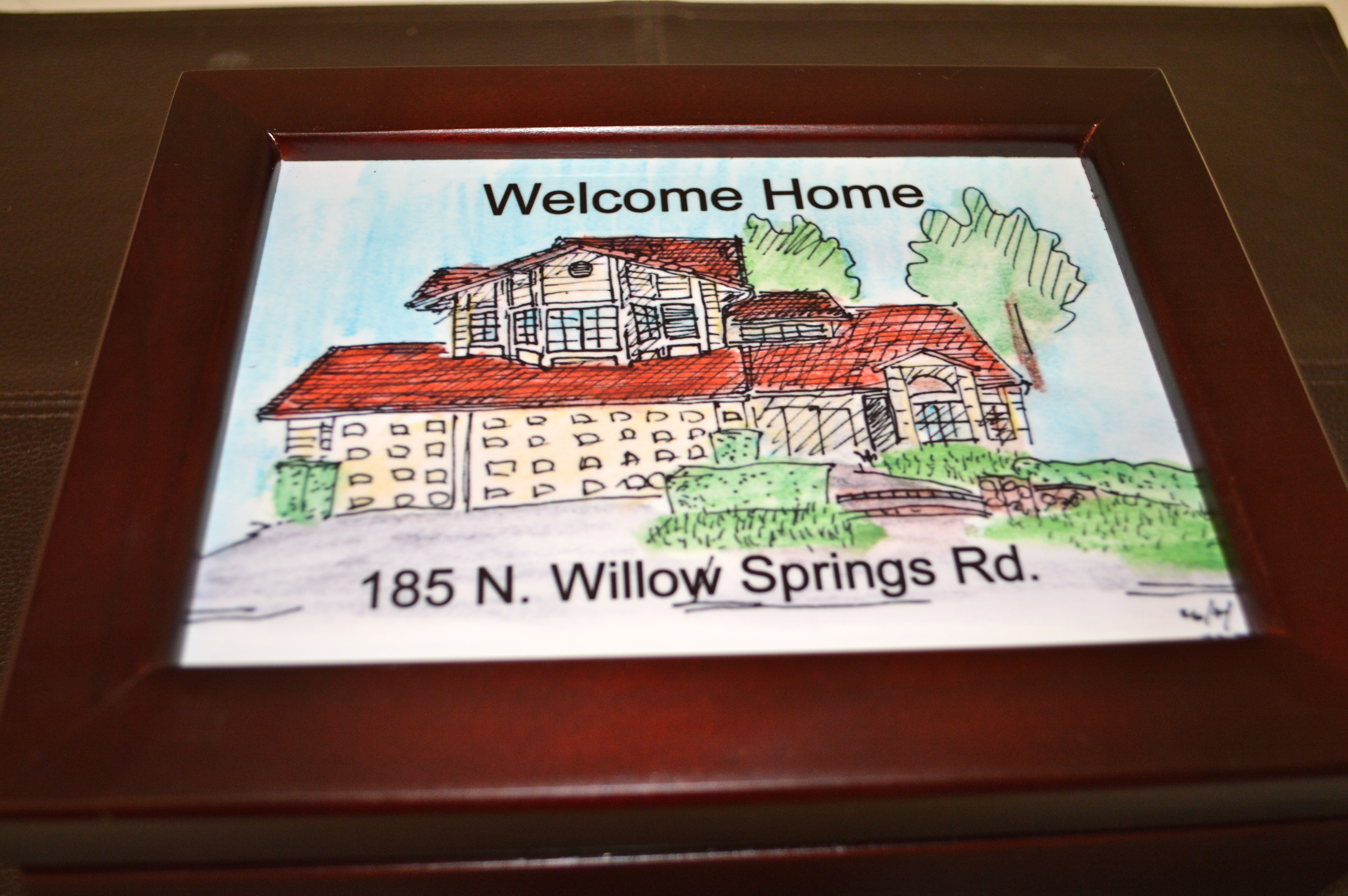 Welcome Home Real Estate box made with sublimation printing