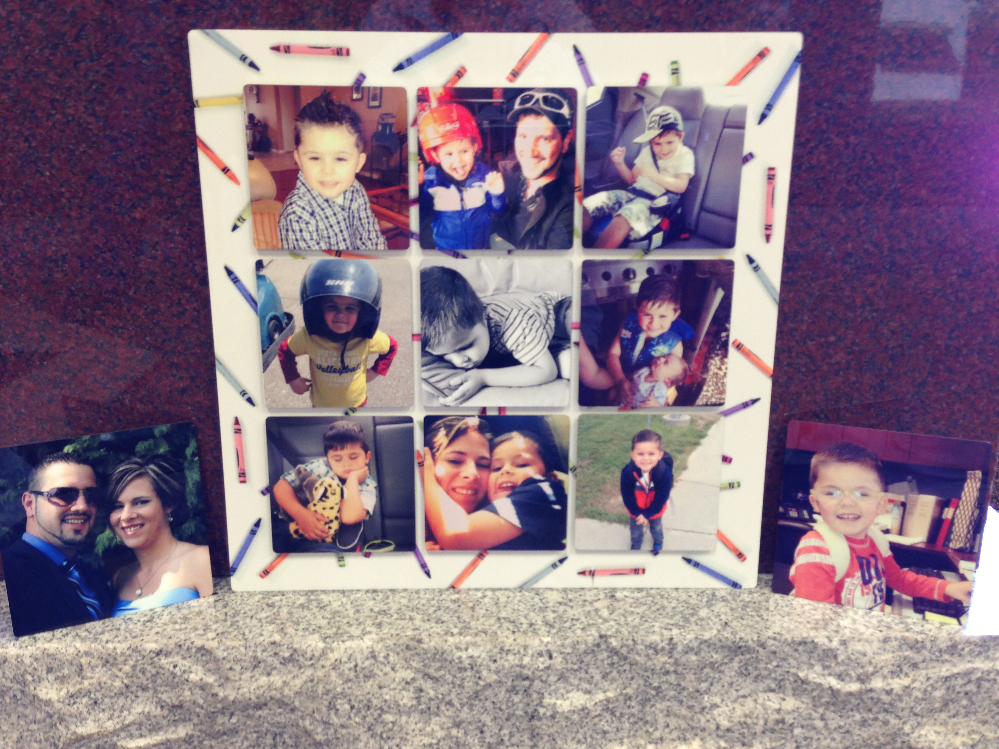 3D Photo Collage made with sublimation printing