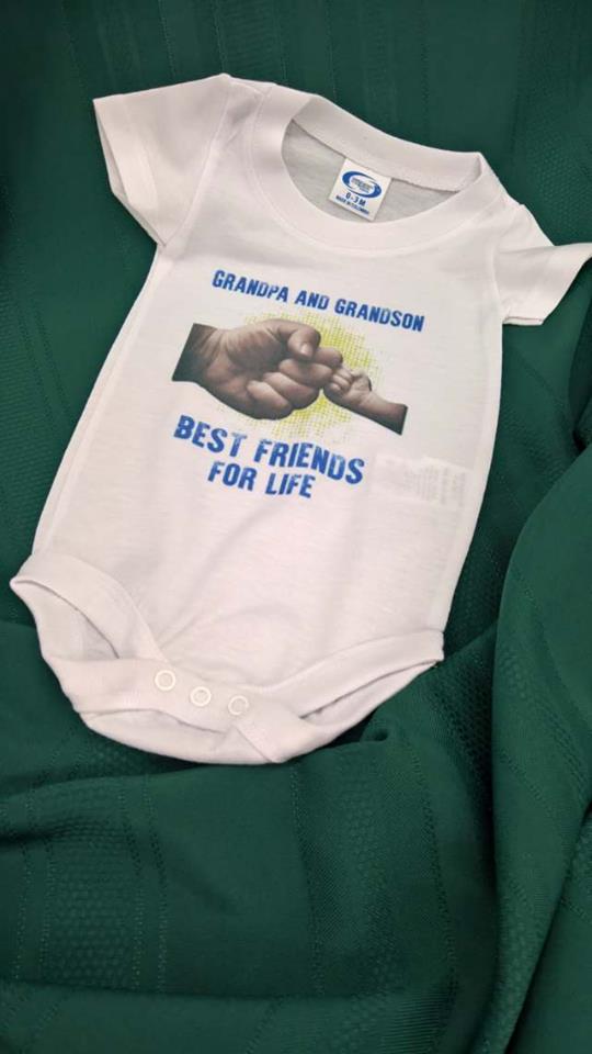 Best Friends Onesie made with sublimation printing