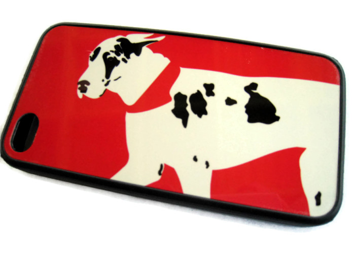 Some Are Born Great - Great Dane Iphone Case made with sublimation printing