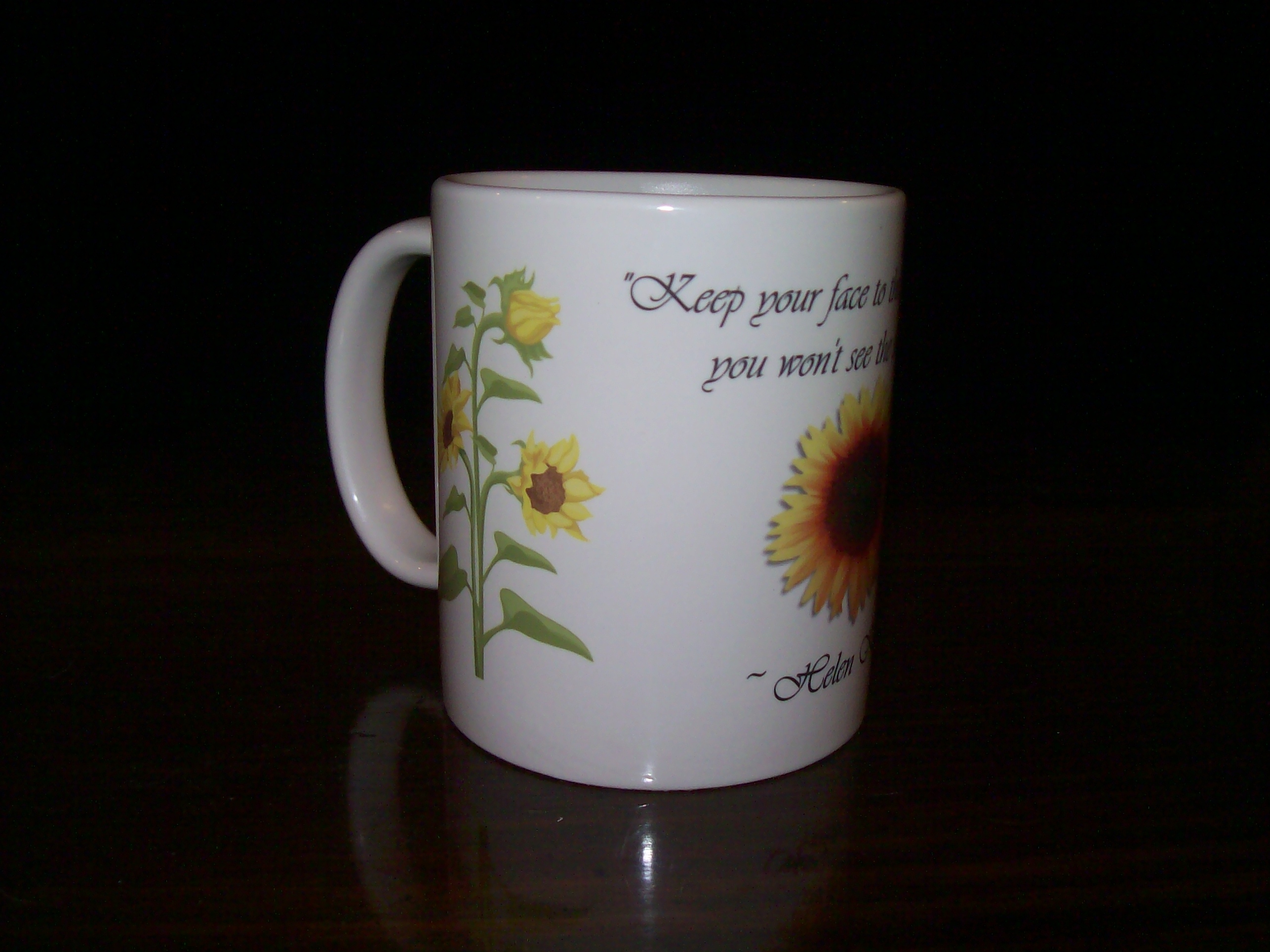 Sun Flower Coffee mug made with sublimation printing