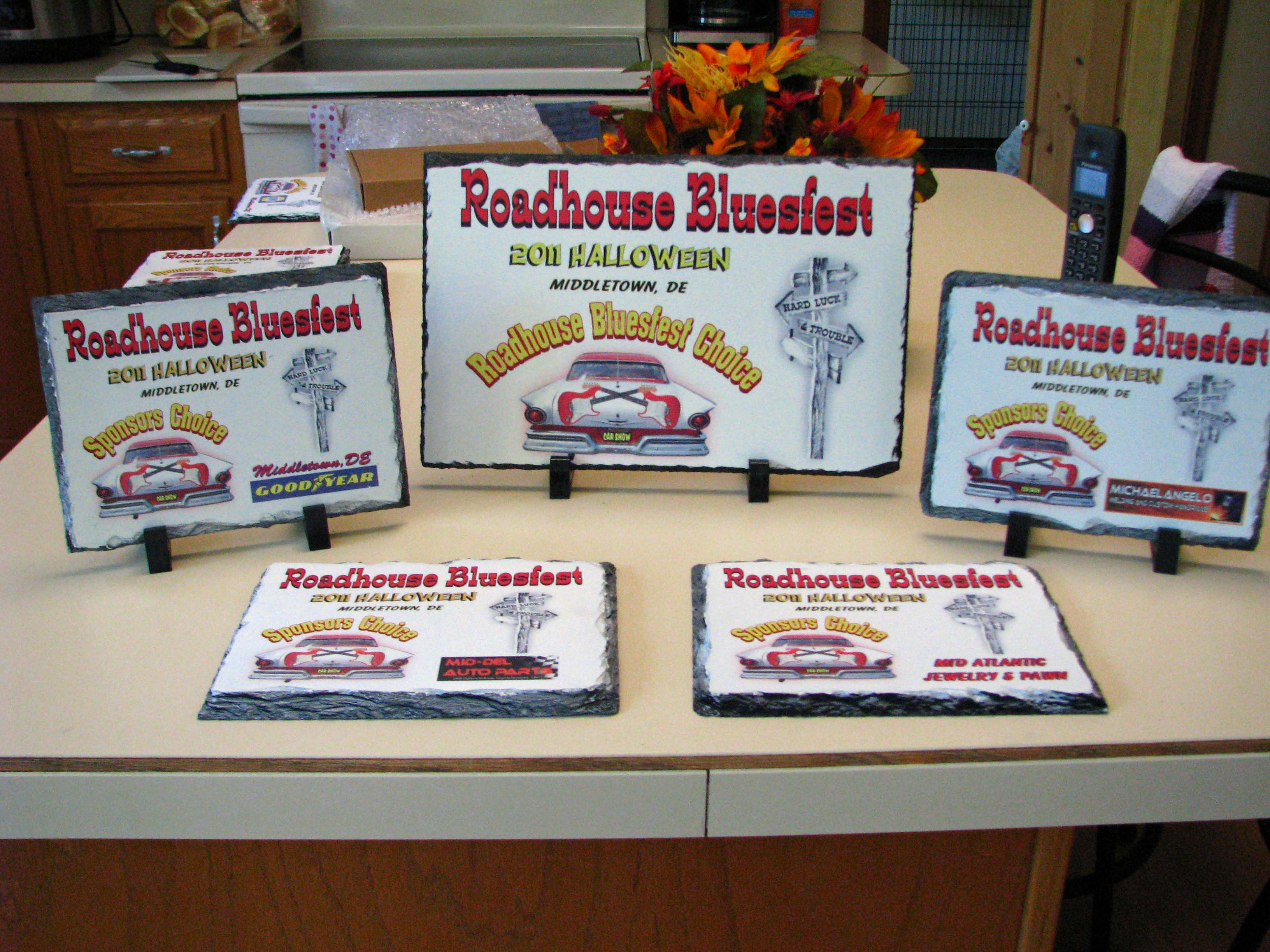 Slate Award Plaques made with sublimation printing
