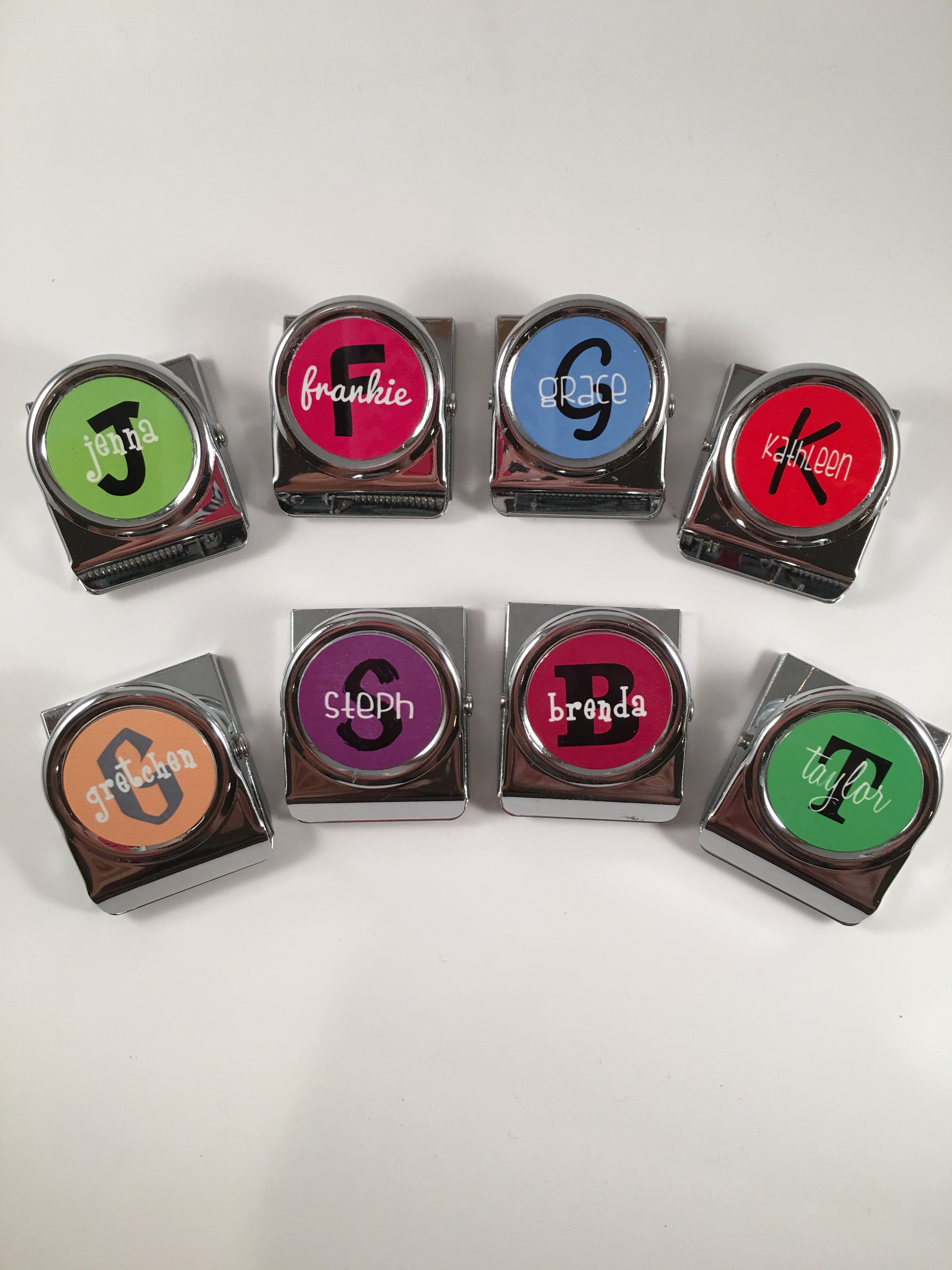 Memo Clips made with sublimation printing