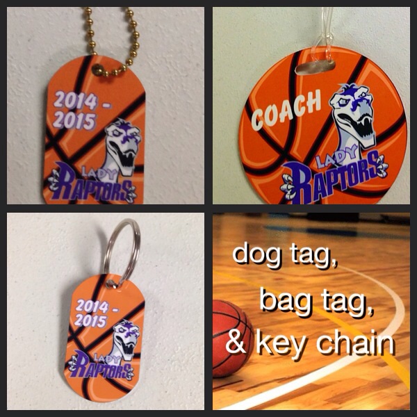 Basketball add ons made with sublimation printing