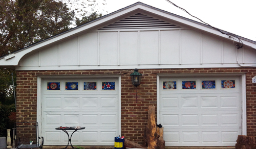 Garage Windows made with sublimation printing