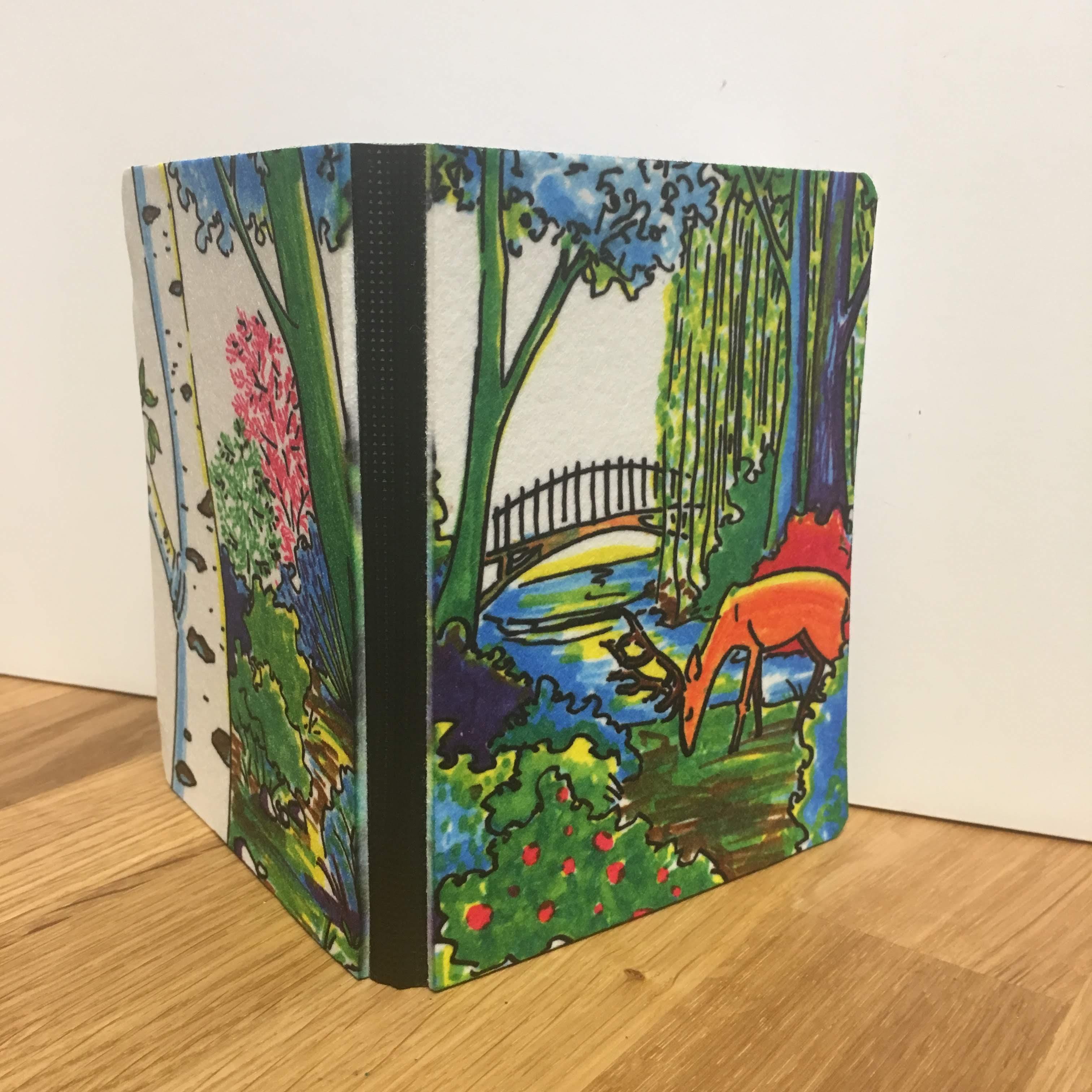 Hand Drawn Sketchbook made with sublimation printing