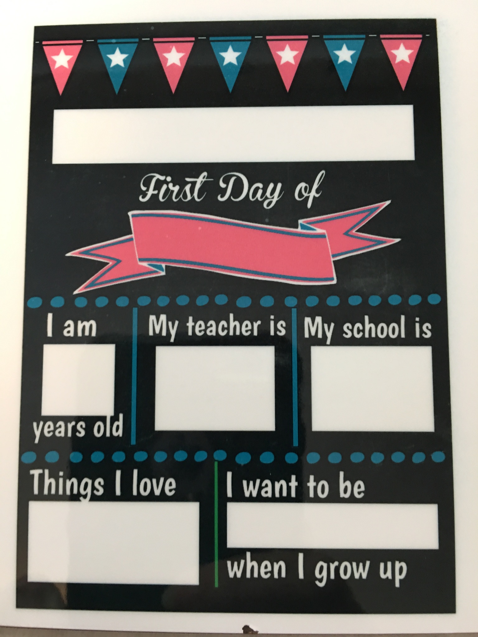 Back toSchool Boards made with sublimation printing
