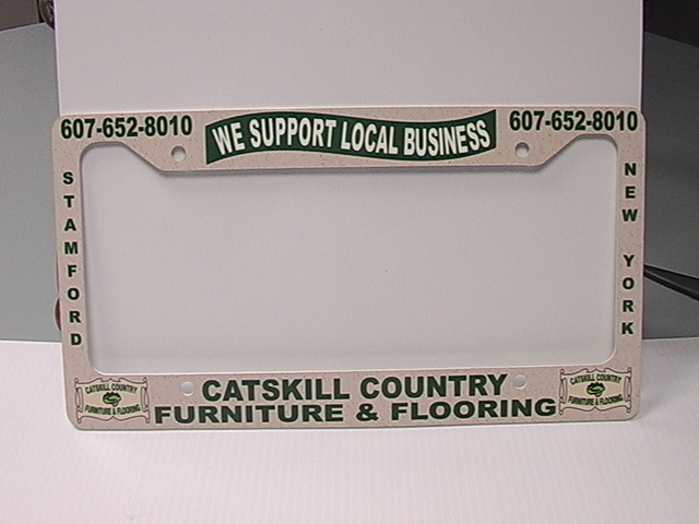 License plate frame made with sublimation printing