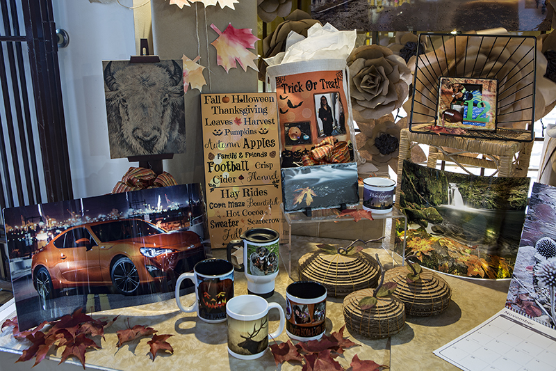 Fall Display made with sublimation printing