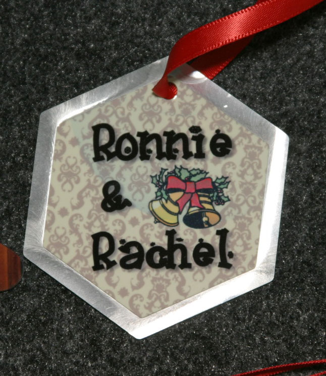 Aluminum Ornaments made with sublimation printing