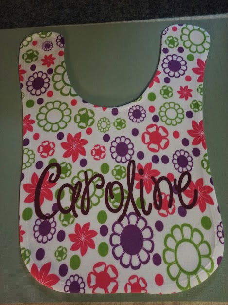 Fleece Baby Bib made with sublimation printing