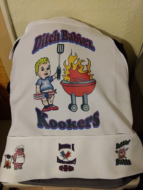 Apron 1 made with sublimation printing