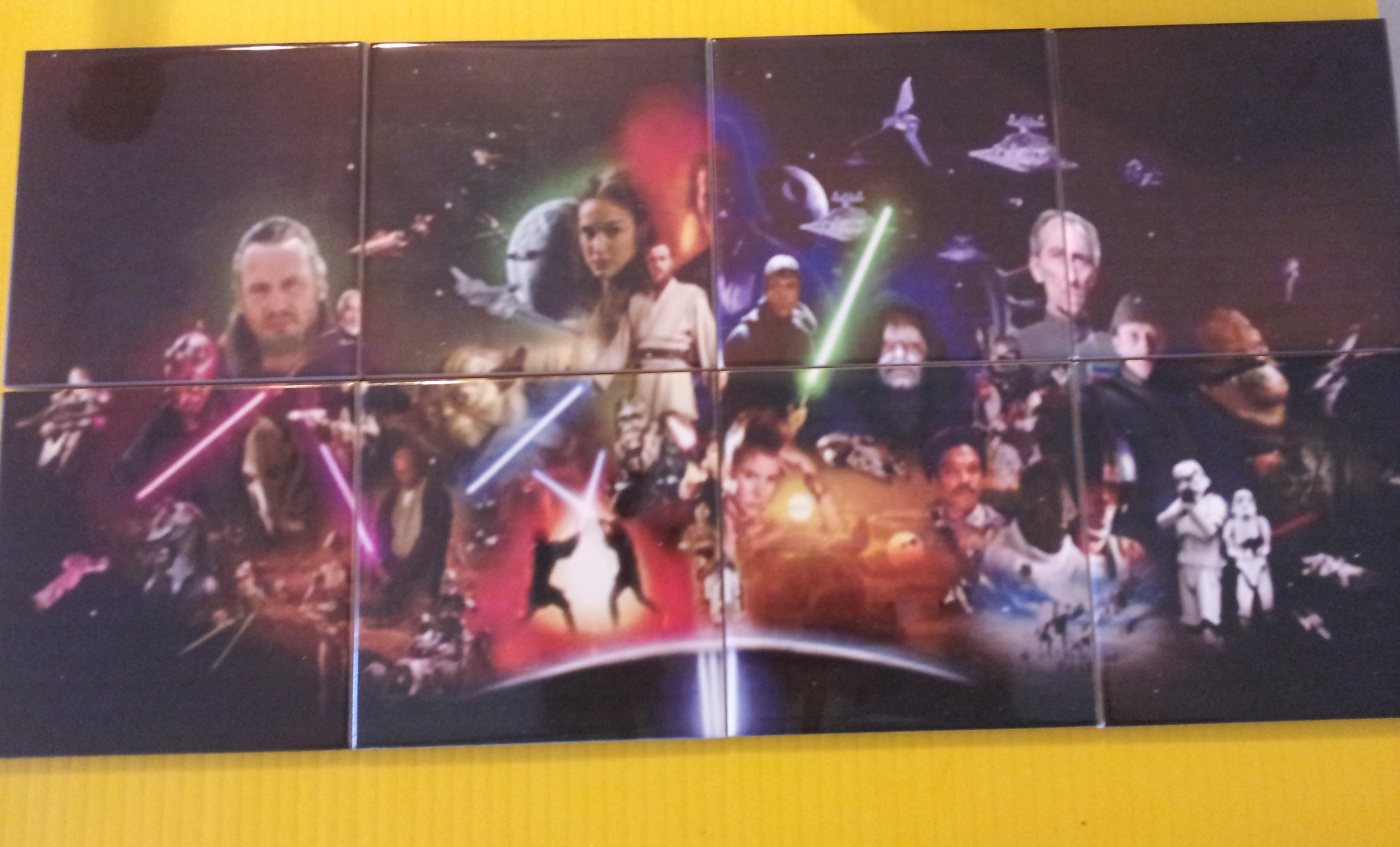 Star Wars 7 Tile Mural made with sublimation printing