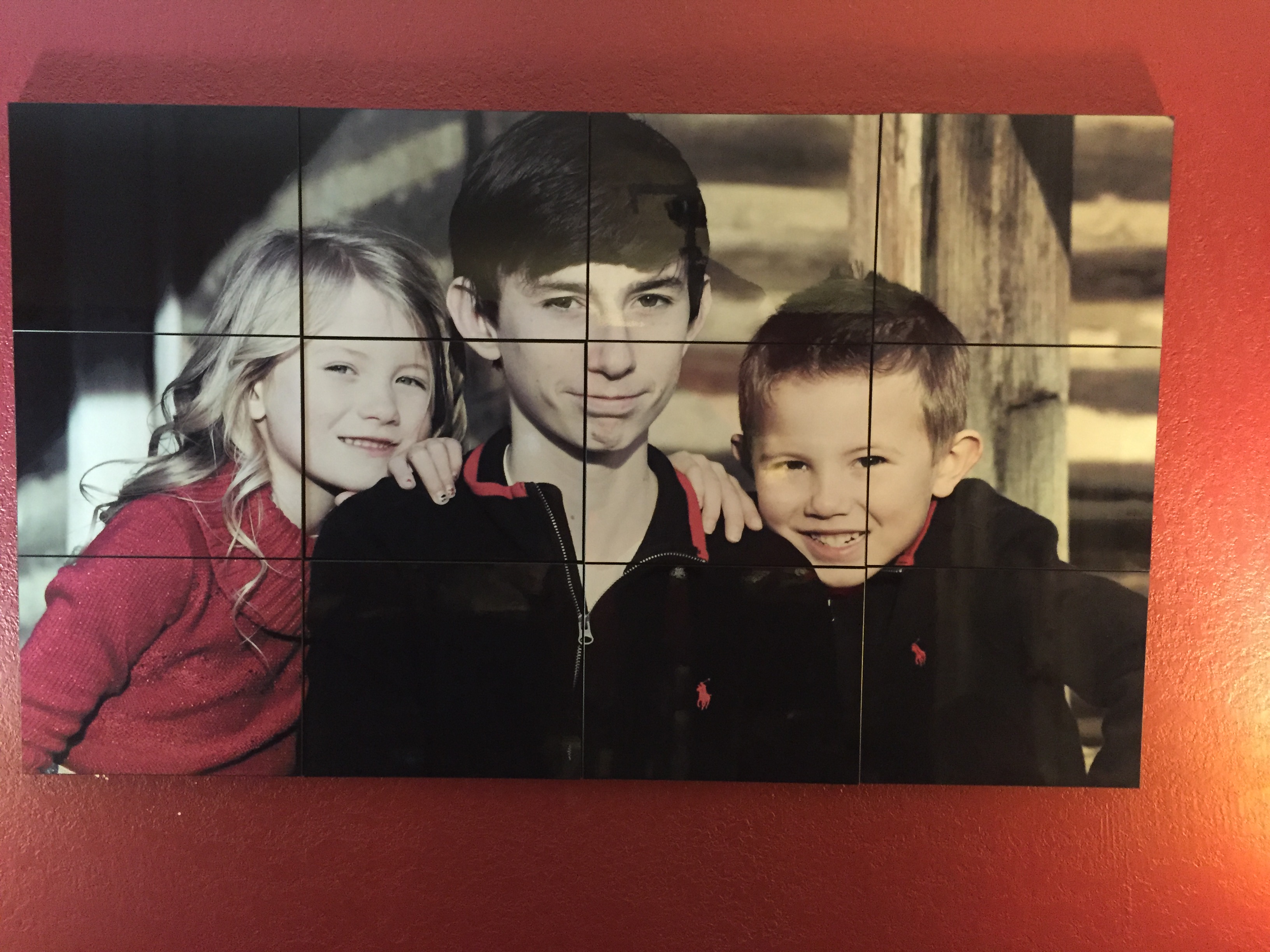Larger than life photo made with sublimation printing