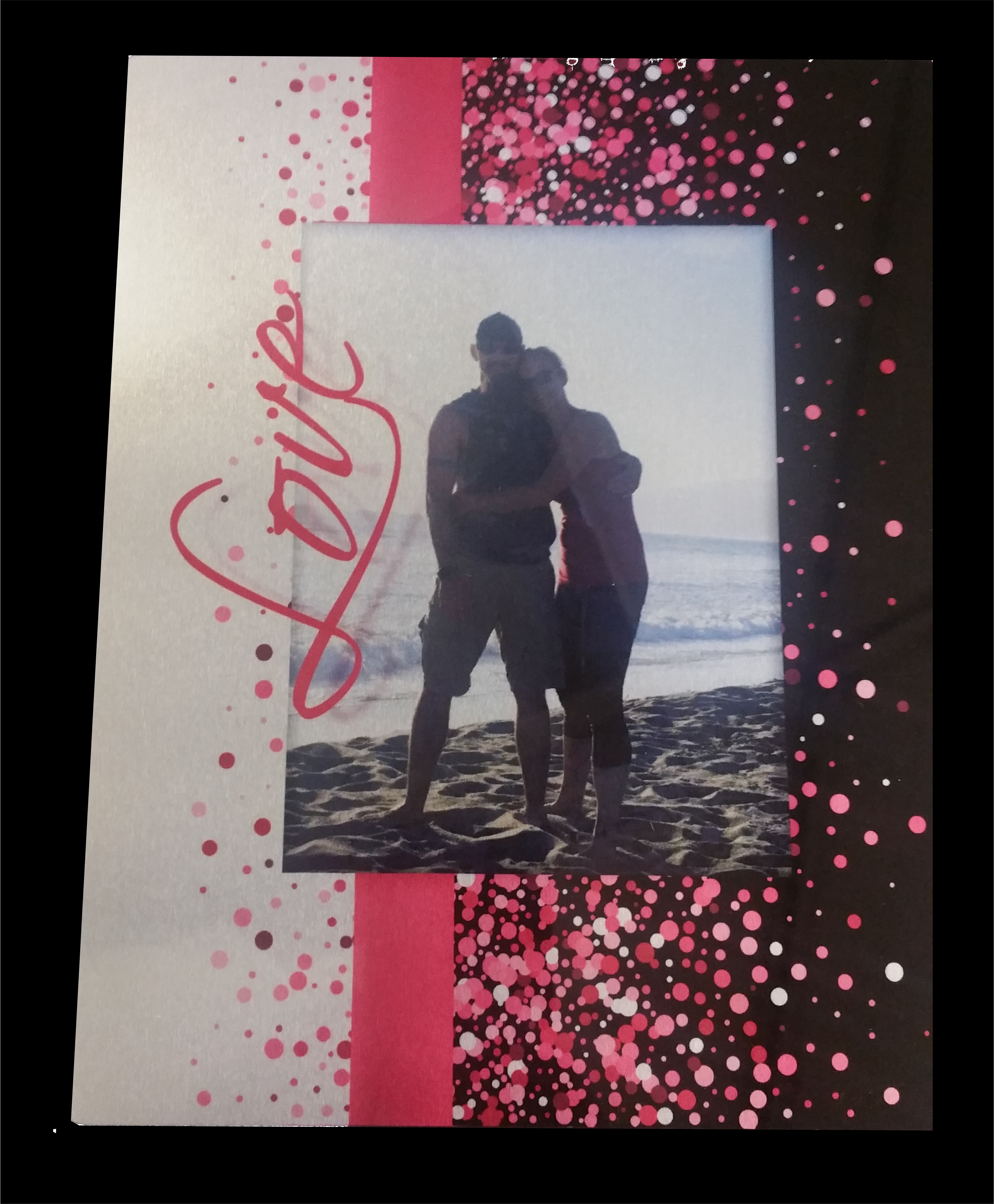 Love Photo Panel made with sublimation printing