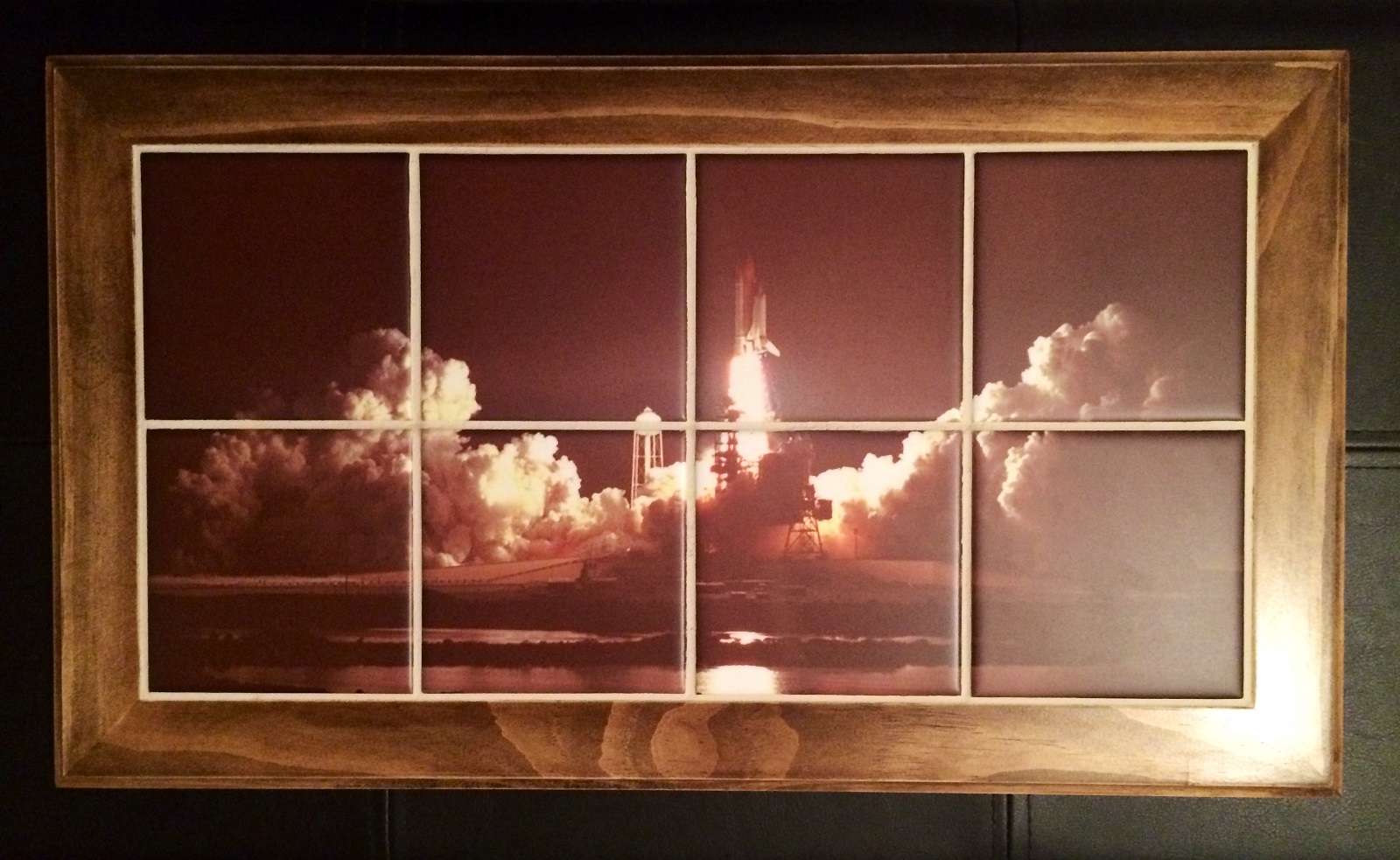 Shuttle Night Launch made with sublimation printing