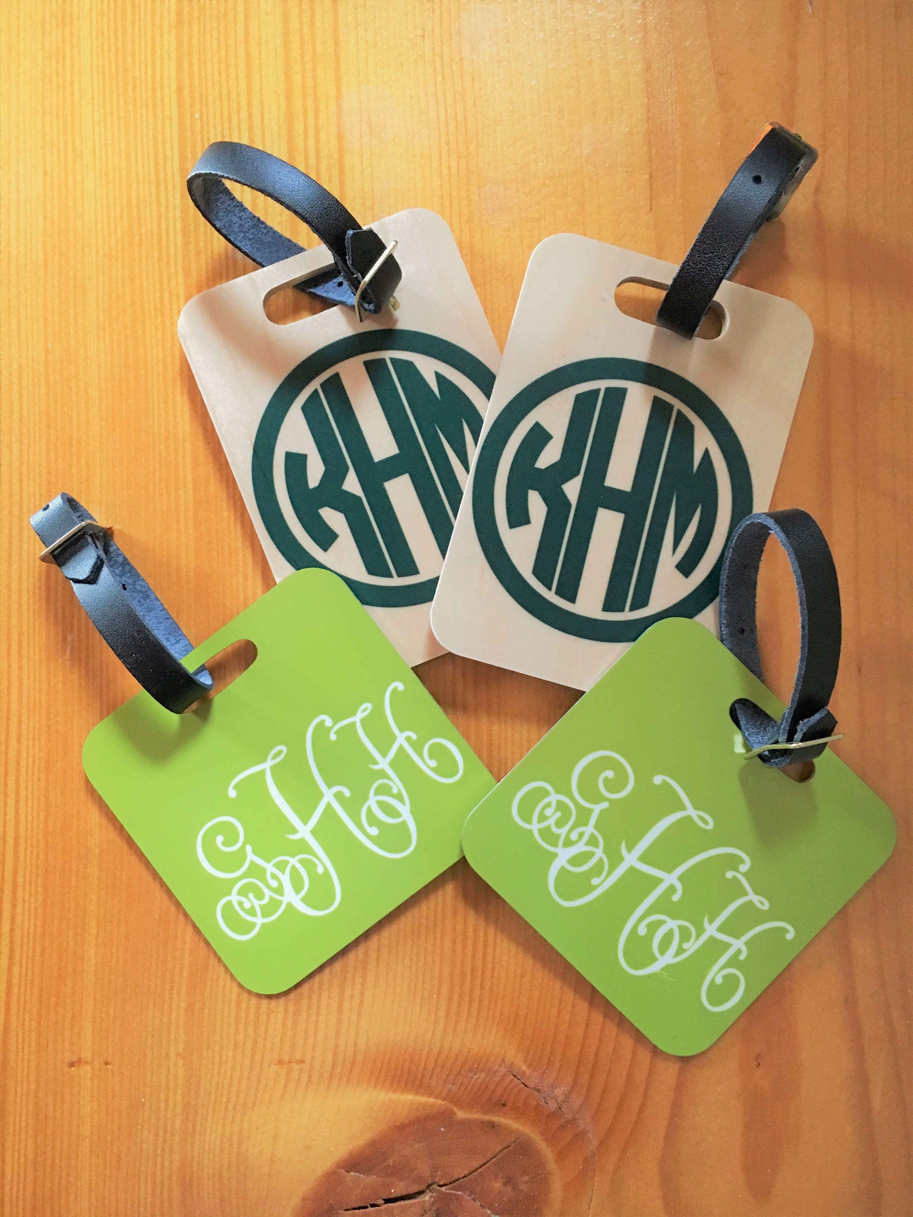 Luggage Tags made with sublimation printing