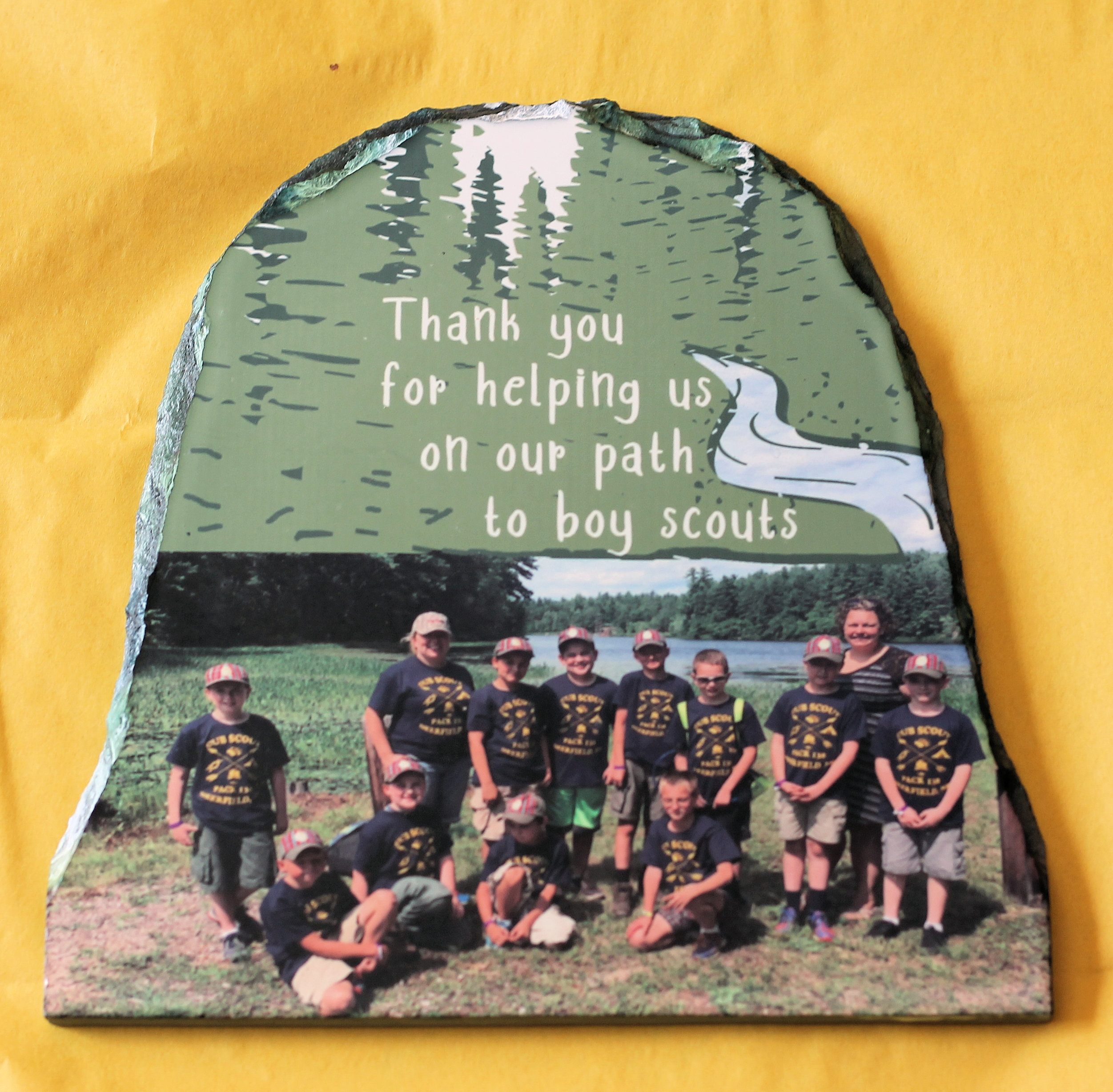 Scout Leader Award made with sublimation printing