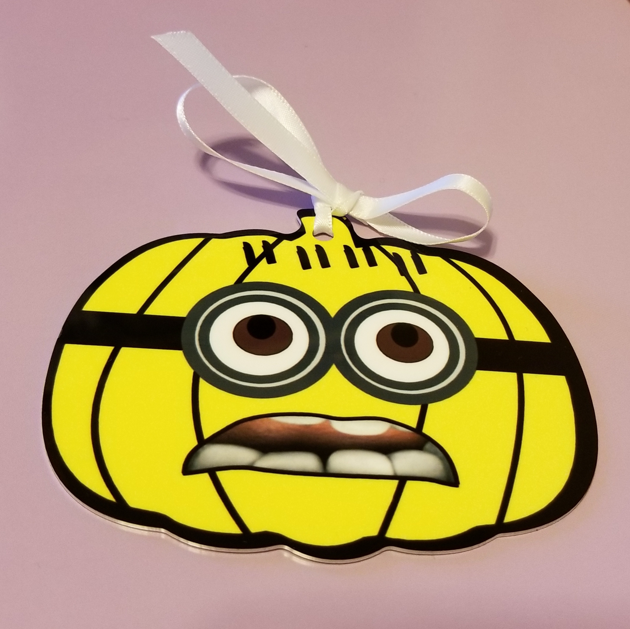 Pumpkin Ornament - Halloween Contest made with sublimation printing