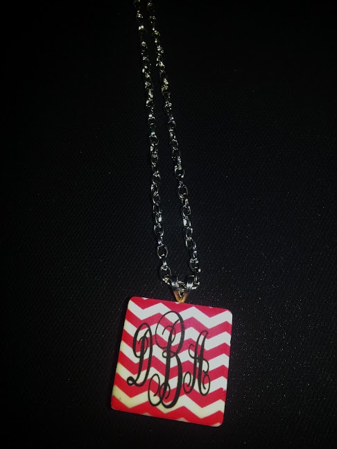 Personalized Necklace made with sublimation printing