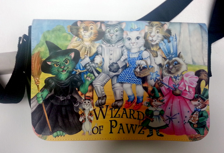 Wizard of Pawz Messenger Bag made with sublimation printing