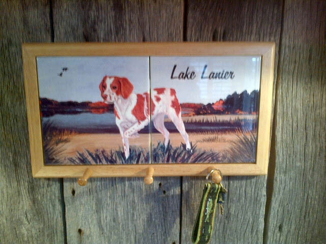 Lake Lanier Leash Rack made with sublimation printing