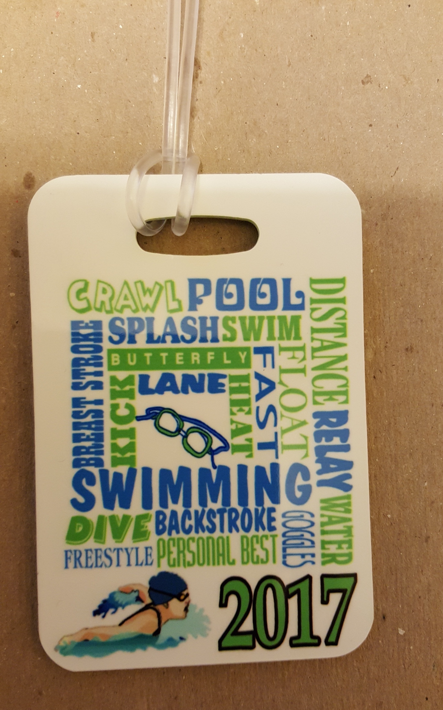 Rectangle Bag Tag made with sublimation printing