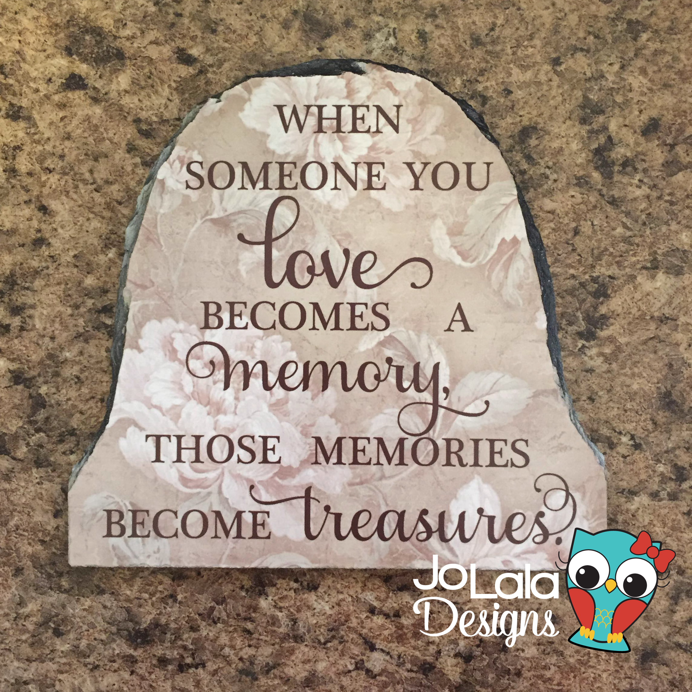 Memories Slate made with sublimation printing