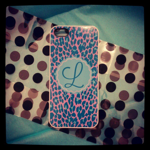 Monogram iPhone 5 Case made with sublimation printing
