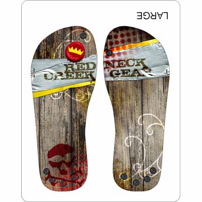 1st Place Flip Flop Contest Winner! made with sublimation printing