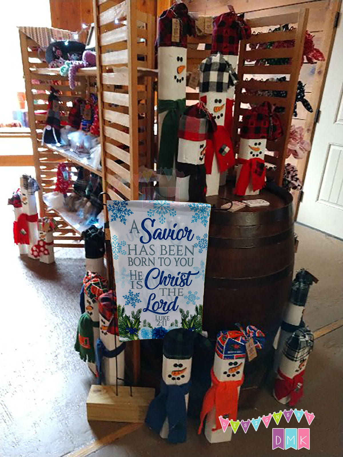 This is my retail market display at our local holiday market.   We take orders for all sorts of