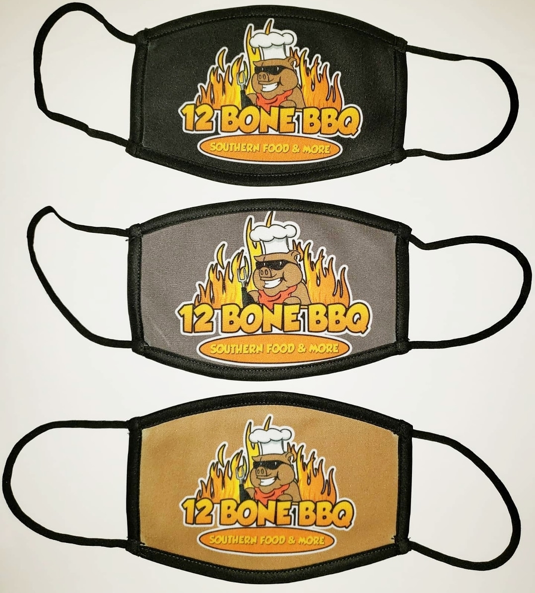PERSONALIZED MASK FOR 12 BONE BBQ! 